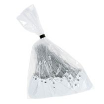 Artículo Etiquetas colgantes blancas de 18 x 60 mm con alambre metálico, resistentes a la intemperie, ideales para floristería y etiquetado de regalos, 250 piezas