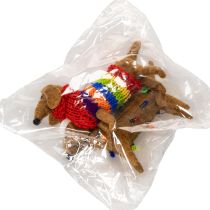 Artículo Adorno decorativo de perro salchicha para árbol de Navidad, 16 cm, 2 piezas