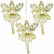 Adornos para árboles de Navidad colgante de hadas elfo dorado H15cm 16pcs