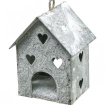 Artículo Colgante navideño casa de metal Shabby Chic H9.5cm 3 piezas