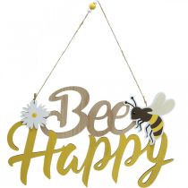 Artículo Letrero decorativo abeja “Bee Happy” decoración de verano madera 31×18cm 2ud