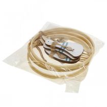 Artículo Decoración colgante ventana decoración percha decoración marítima pato Ø15cm 4 piezas