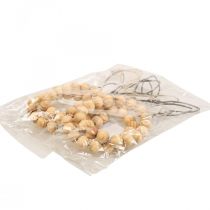 Artículo Colgante decorativo Conejos Cuentas de madera decorativas Metal 8,5cm×18cm 4 uds