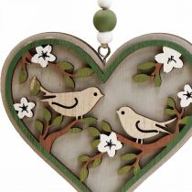 Decoración colgante percha decorativa de madera pájaros decoración de ventanas 10cm 6pcs