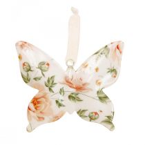 Deco mariposas percha decorativa de metal flores W12×H10cm 3pcs