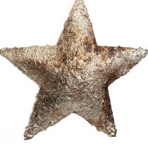 Artículo Decoración colgante estrella navideña metal plateado 11cm 3 piezas