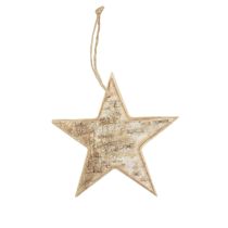 Artículo Estrellas de madera decorativas percha decorativa rústica madera decorativa Ø15cm