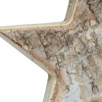 Artículo Estrellas de madera decorativas percha decorativa rústica madera decorativa Ø15cm