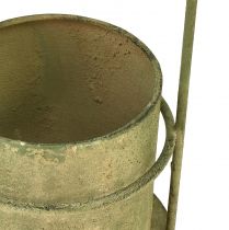 Artículo Macetero colgante macetero para colgar verde vintage Ø10,5cm