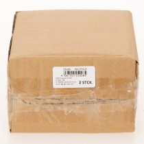 Artículo Casa de cerámica rústica con LED brillante, ideal como decoración de mesa atmosférica, 15 cm, 2 piezas