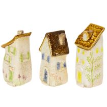 Artículo Decoración de cerámica para interiores y macetas. Ideal como regalo. 10 cm (3 piezas).