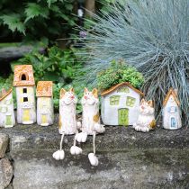 Artículo Decoración de cerámica para interiores y macetas. Ideal como regalo. 10 cm (3 piezas).