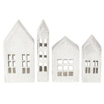 Artículo Casas en miniatura para decoración y ambientación de interiores, muy decorativas, diseño atemporal para el hogar, 14cm, 4 piezas