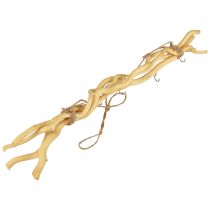 Artículo Gancho de madera para decoración de pared, estilo bohemio, para uso versátil.