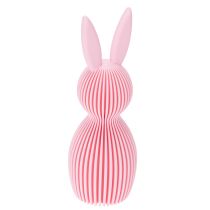 Artículo Conejito de Pascua decorativo fabricado en plástico, suministrado en forma de conejito, 11cm, 4 piezas.