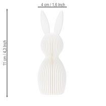 Artículo Figura decorativa de conejito para decoración moderna de Pascua, 11 cm, 4 piezas