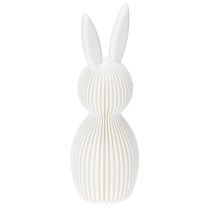 Artículo Figura decorativa de conejo con aspecto plegado para diseño interior moderno, salón u oficina, 13 cm, 3 piezas