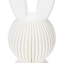 Artículo Figura decorativa de conejo con aspecto plegado para diseño interior moderno, salón u oficina, 13 cm, 3 piezas