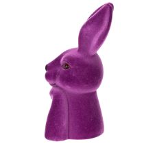 Artículo Busto de conejo aterciopelado Thinking Rabbit para Pascua, 16,5 × 13 × 27 cm