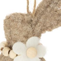 Artículo Adorno colgante de conejito de Pascua, accesorio decorativo ideal para decorar ventanas, 14 cm, 8 piezas
