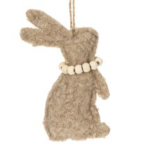 Artículo Adorno colgante de conejito de Pascua, accesorio decorativo ideal para decorar ventanas, 14 cm, 8 piezas