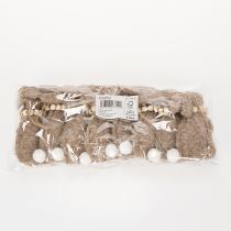 Artículo Adorno colgante de conejito de Pascua, accesorio decorativo ideal para decorar ventanas, 14 cm, 8 piezas