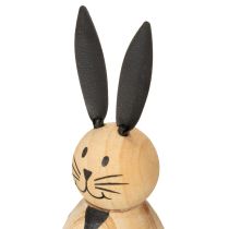 Artículo Conejo decorativo con un diseño sencillo para acentos primaverales en la sala de estar, 12 cm, 2 piezas