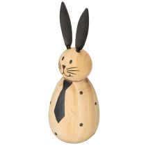 Artículo Conejo decorativo con un diseño sencillo para acentos primaverales en la sala de estar, 12 cm, 2 piezas