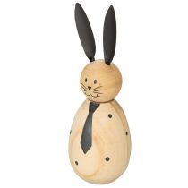 Artículo Figura decorativa de conejo de madera, perfecta para una decoración tranquila y atemporal, 15cm, 2 piezas