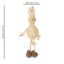 Artículo Adornos colgantes de conejito de Pascua para decoración festiva de Pascua, 12 cm, 4 piezas