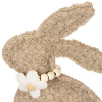 Artículo Figura de conejo de Pascua, decoración de primavera para sala de estar y mesa, 18 cm, 6 unidades