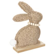 Artículo Figura de conejo de Pascua, decoración de primavera para sala de estar y mesa, 18 cm, 6 unidades