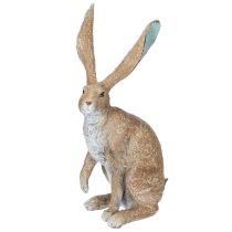 Artículo Figura decorativa de conejo para elegantes arreglos primaverales y de Pascua, 43 cm