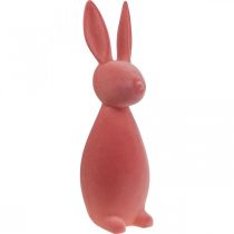 Deco Bunny Deco Conejito de Pascua Flocado Naranja Albaricoque H69cm