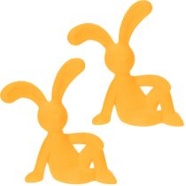 Artículo Conejito de Pascua decorativo de plástico, ideal como decoración y como idea de regalo, 20 cm, 2 piezas