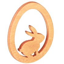 Artículo Conejito en huevo Decoración de Pascua para manualidades Decoración para esparcir Madera 4 cm 72 piezas