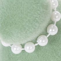 Artículo Decoración de conejito de Pascua con collar de perlas, conejito para sala de estar y mesa de Pascua, 13 cm, 3 piezas