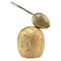 Artículo Conejitos decoración madera metal plata Pascua 12,5x14x16,5cm