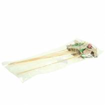 Artículo Plug floral conejito de madera 9cm 12uds