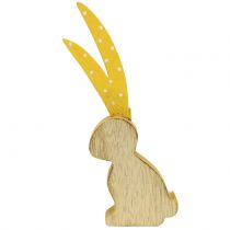 Artículo Figura para decorar conejo oreja larga 15cm 6pcs
