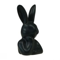 Artículo Conejo pensando busto pequeño conejo negro 6×4×10,5cm