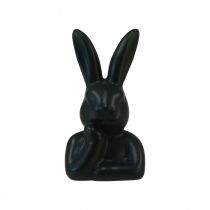 Artículo Busto de conejo pequeño negro de 6 x 4 x 10,5 cm, 3 unidades