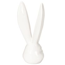 Artículo Figura decorativa de cabeza de conejo para una elegante decoración de Pascua en salones modernos, 22 cm.