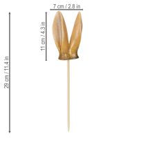 Artículo Estaca de jardín con orejas de conejo, figura de animal primaveral para decoración de jardín y Pascua, 29 cm, 4 piezas