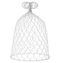 Artículo Campana de alambre vintage para decoración de mesa de estilo rústico, 23 cm