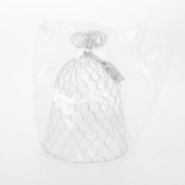 Artículo Campana de alambre vintage para decoración de mesa de estilo rústico, 23 cm