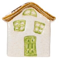 Artículo Casita de cerámica para plantar, estilo rústico para un ambiente acogedor, 11cm