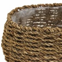 Artículo Cesta para plantas con asa, cesta para flores, L23/35cm, juego de 2