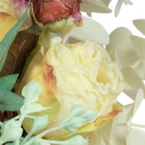 Artículo Corona de puerta eucalipto corona de eucalipto artificial blanqueada Ø50cm