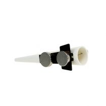 Artículo Alfiler de hombre con imán Blanco, mate